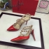 Valentino rockstud red patent leather